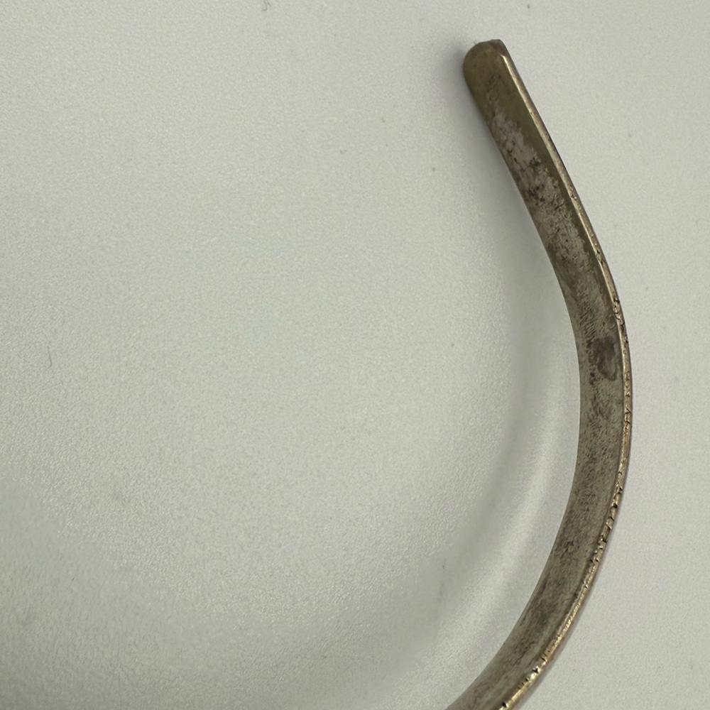 Silver Tone Republic Argentina 1882 Coin Cuff Bracelet - Picture 4 of 6